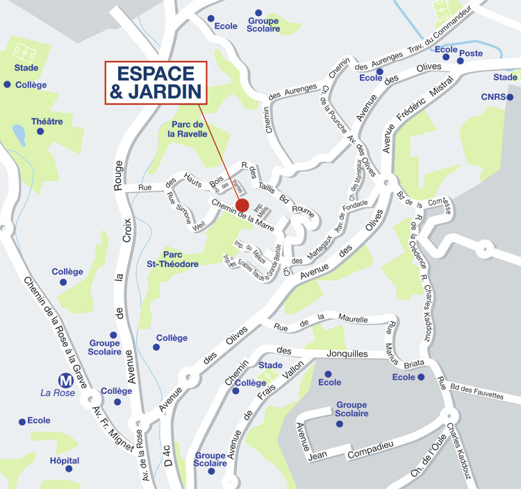 Espace & Jardin à Marseille 13ème (13013)  Promogim  Plan Immobilier