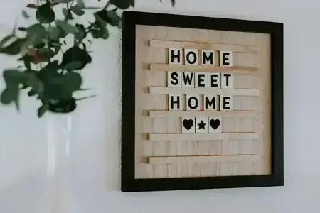 cadre décoratif home sweet home