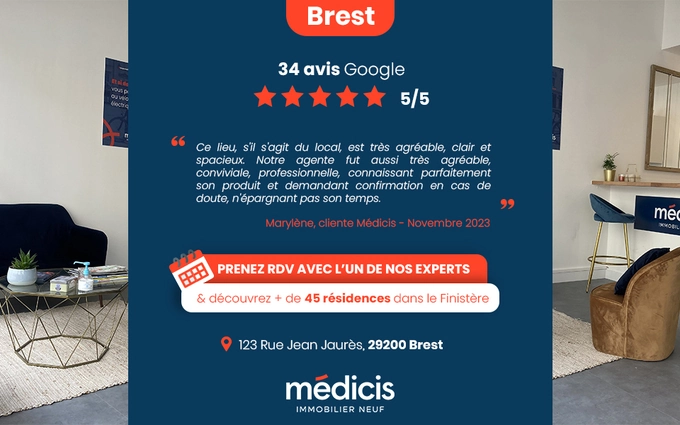 Programme immobilier neuf Brest Rive Droite face à la Rade à Brest