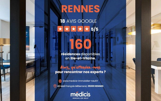 Programme immobilier neuf Rennes centre ville proche Métro A et Place des Lices à Rennes