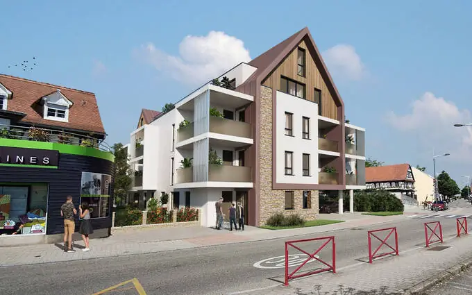 Programme immobilier neuf Eckbolsheim en plein hypercentre à Eckbolsheim