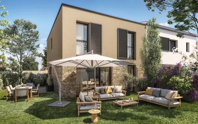 Programme immobilier neuf Castelnau-le-Lez maisons duplex proche commerces et T2 à Castelnau-le-Lez