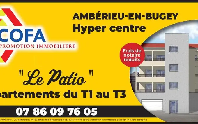 Programme immobilier neuf Le patio à Ambérieu-en-Bugey