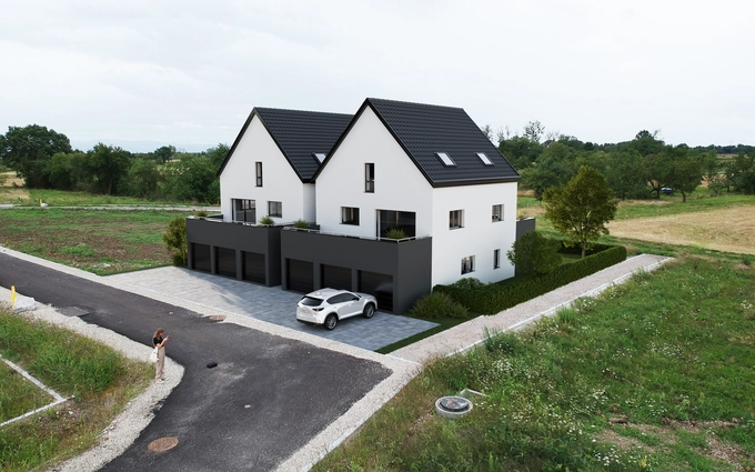 Programme immobilier neuf Herrlisheim à 800m du coeur de bourg à Herrlisheim