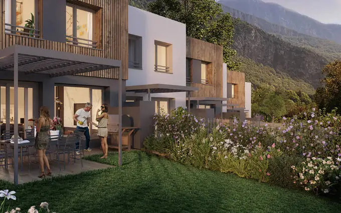 Programme immobilier neuf Voreppe secteur de l'Hoirie face aux massifs du Vercors