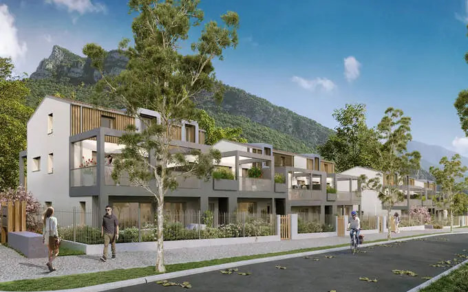 Programme immobilier neuf Voreppe secteur de l'Hoirie face aux massifs du Vercors à Voreppe