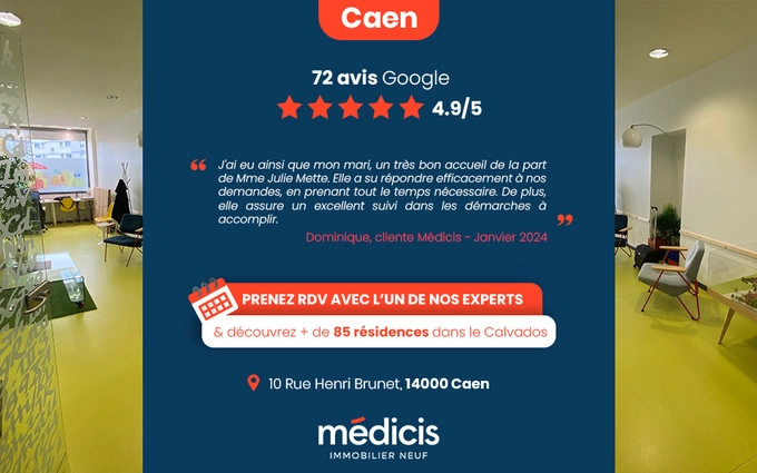 Programme immobilier neuf Caen centre à deux pas des Saints Pères à Caen