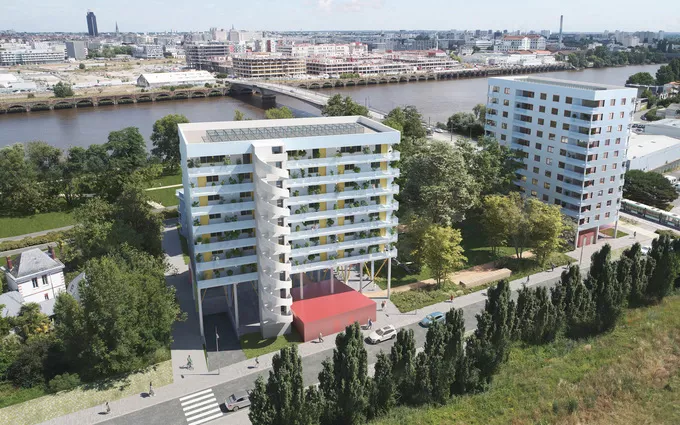 Programme immobilier neuf Rezé face à la Loire au pied de l'Ile de Nantes à Rezé