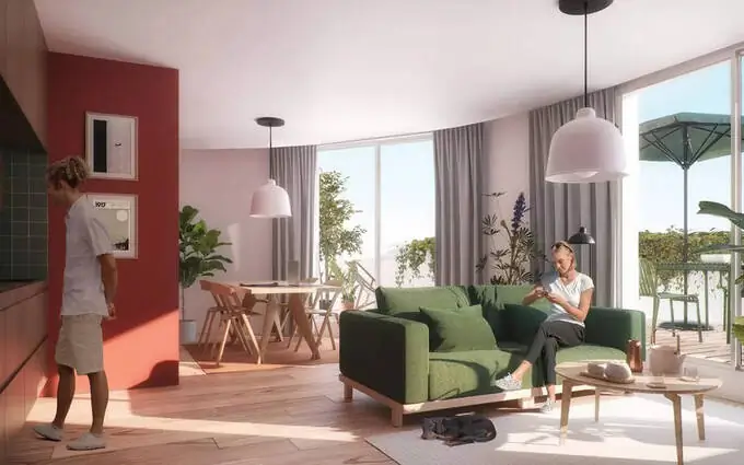 Programme immobilier neuf Angers résidence de coliving quartier Saint-Serge à Angers