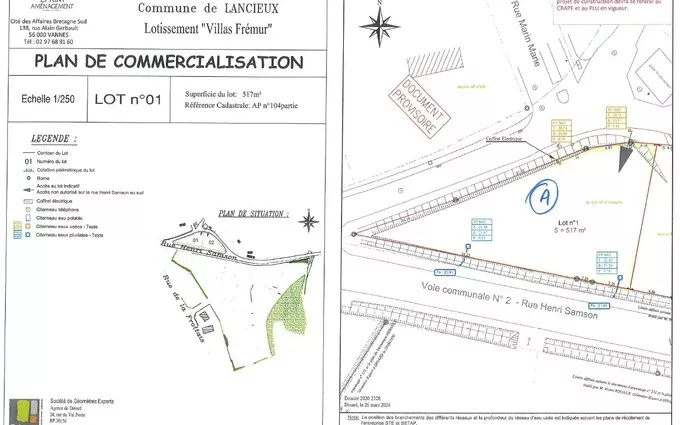 Programme immobilier neuf 2 terrains rue du fremur