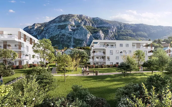 Programme immobilier neuf Collonges-sous-Salève dans un parc avec vues sur le lac Léman